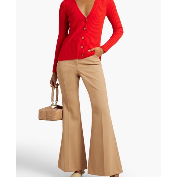 VERONICA BEARD LAZANA CASHMERE RED SWEATER SIZE SMALL - Picture 3 of 16